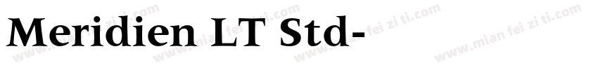Meridien LT Std字体转换